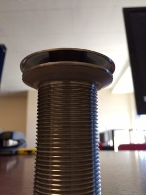 Gasket Flush with Flange pop up drain how to install