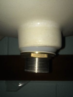 bottom of popup drain bottom of popup drain