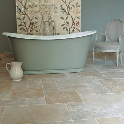 bathroom tile floors vs linoleum